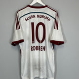 2014/15 BAYERN MUNICH ROBBEN #10 AWAY SHIRT (XL) ADIDAS