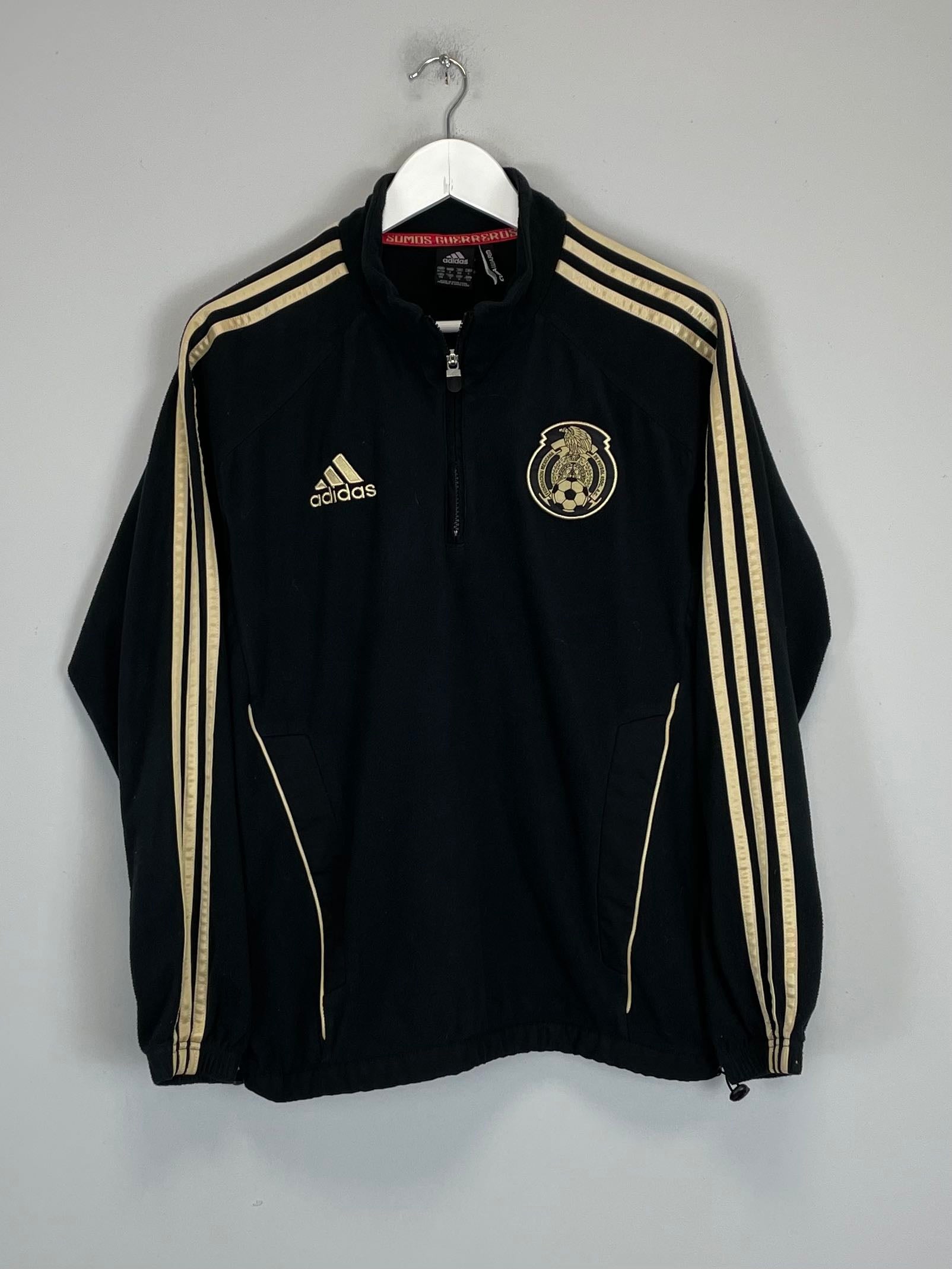 2010 MEXICO 1/4 ZIP FLEECE JACKET (S) ADIDAS