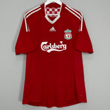 2008/10 LIVERPOOL GERRARD #8 HOME SHIRT (L) ADIDAS