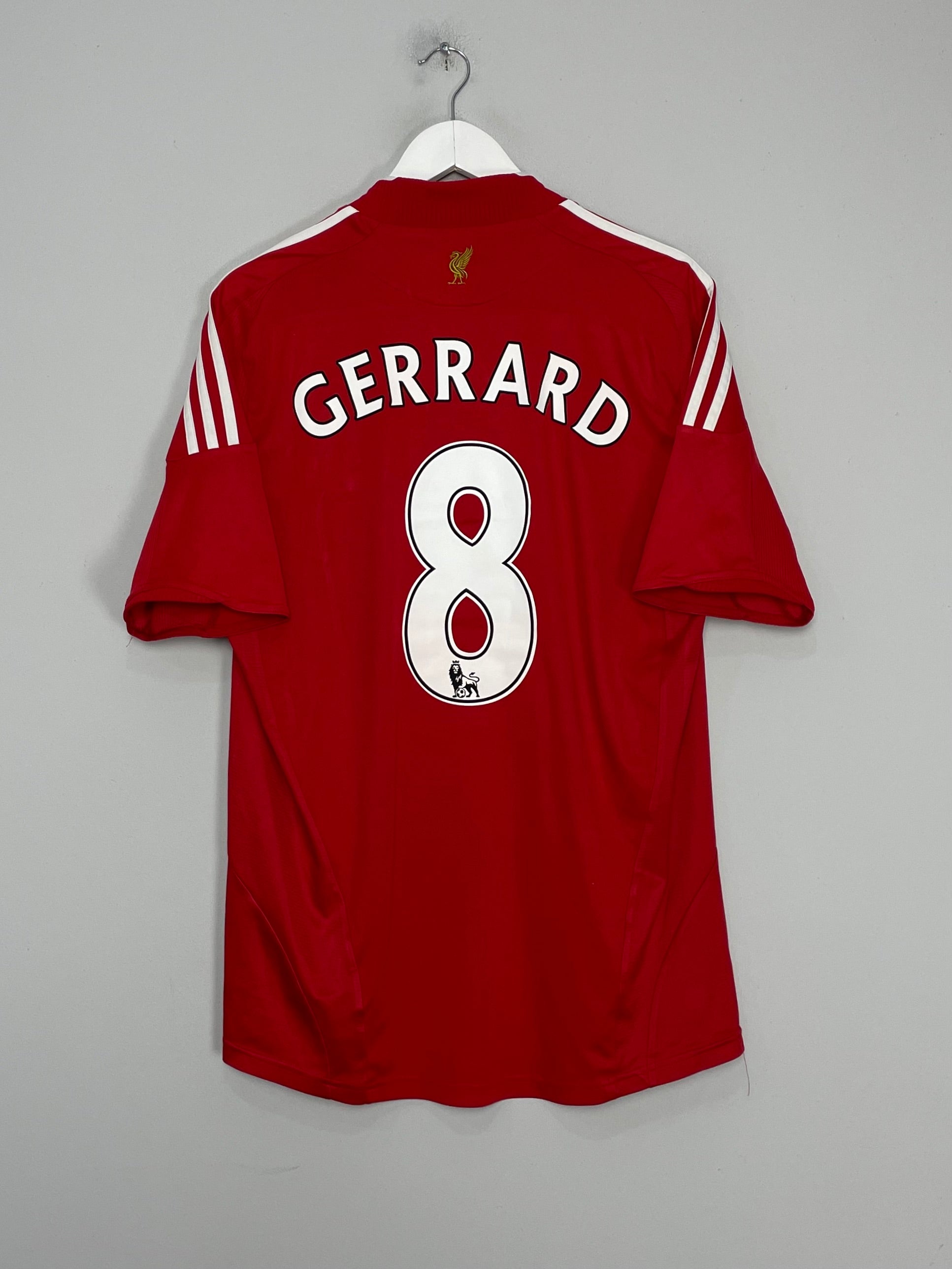 2008/10 LIVERPOOL GERRARD #8 HOME SHIRT (L) ADIDAS