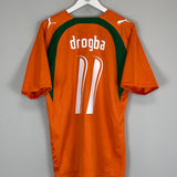 2006/07 IVORY COAST DROGBA #11 HOME SHIRT (L) PUMA