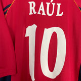 1998/99 SPAIN RAUL #10 HOME SHIRT (XL) ADIDAS