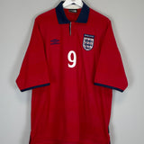 1999/01 ENGLAND SHEARER #9 AWAY SHIRT (XXL) UMBRO