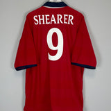 1999/01 ENGLAND SHEARER #9 AWAY SHIRT (XXL) UMBRO