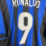 1998/99 INTER MILAN RONALDO #9 HOME SHIRT (L) NIKE