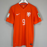 2014/15 NETHERLANDS V.PERSIE #9 HOME SHIRT (M) NIKE