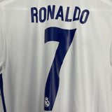 2016/17 REAL MADRID RONALDO #7 HOME SHIRT (M) ADIDAS