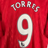 2010/12 LIVERPOOL TORRES #9 HOME SHIRT (M) ADIDAS