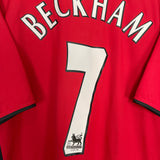 2002/04 MANCHESTER UNITED BECKHAM #7 HOME SHIRT (XL) NIKE