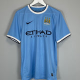 2013/14 MANCHESTER CITY KUN AGUERO #16 HOME SHIRT (S) NIKE