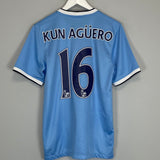 2013/14 MANCHESTER CITY KUN AGUERO #16 HOME SHIRT (S) NIKE