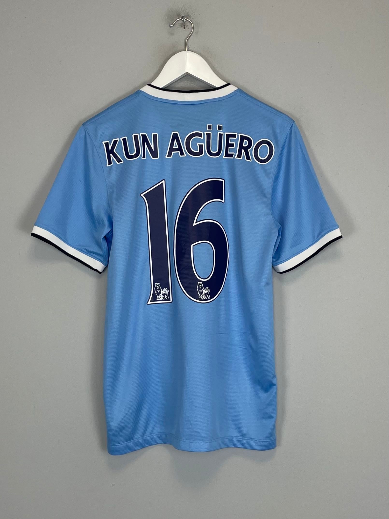 2013/14 MANCHESTER CITY KUN AGUERO #16 HOME SHIRT (S) NIKE