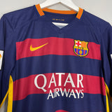 2015/16 BARCELONA MESSI #10 L/S HOME SHIRT (S) NIKE