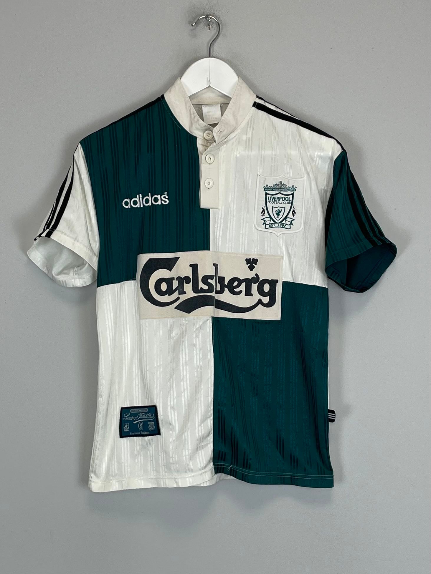 1995/96 LIVERPOOL AWAY SHIRT (S) ADIDAS