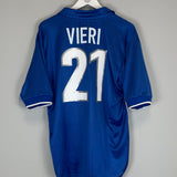 1997/98 ITALY VIERI #21 HOME SHIRT (L) NIKE