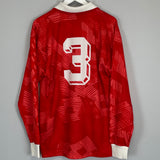 1993/94 SWITZERLAND #3 L/S *PLAYER ISSUE* HOME SHIRT (XL) LOTTO