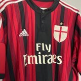 2014/15 AC MILAN HOME SHIRT (XL) ADIDAS