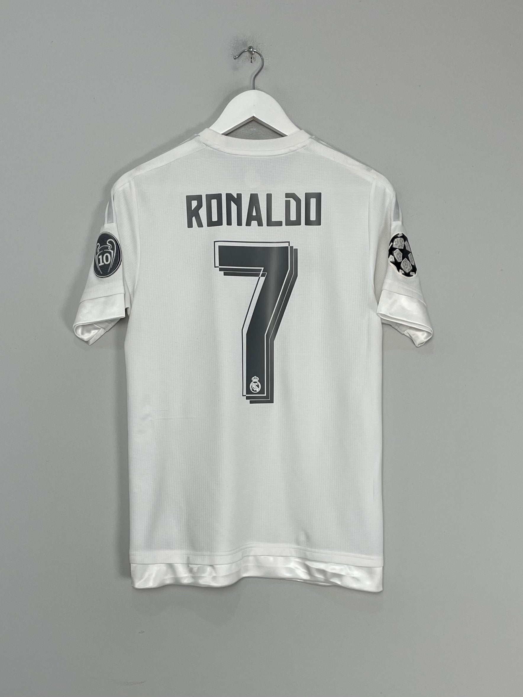 2015/16 REAL MADRID RONALDO #7 C/L HOME SHIRT (S) ADIDAS