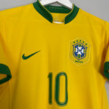 2006/08 BRAZIL RONALDINHO #10 HOME SHIRT (S) NIKE