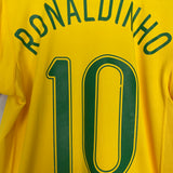 2006/08 BRAZIL RONALDINHO #10 HOME SHIRT (S) NIKE