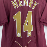 2005/06 ARSENAL HENRY #14 HOME SHIRT (M) NIKE