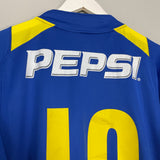 2004/05 BOCA JUNIORS TEVEZ #10 HOME SHIRT (L) NIKE