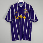 1992/94 MANCHESTER CITY AWAY SHIRT (XL) UMBRO