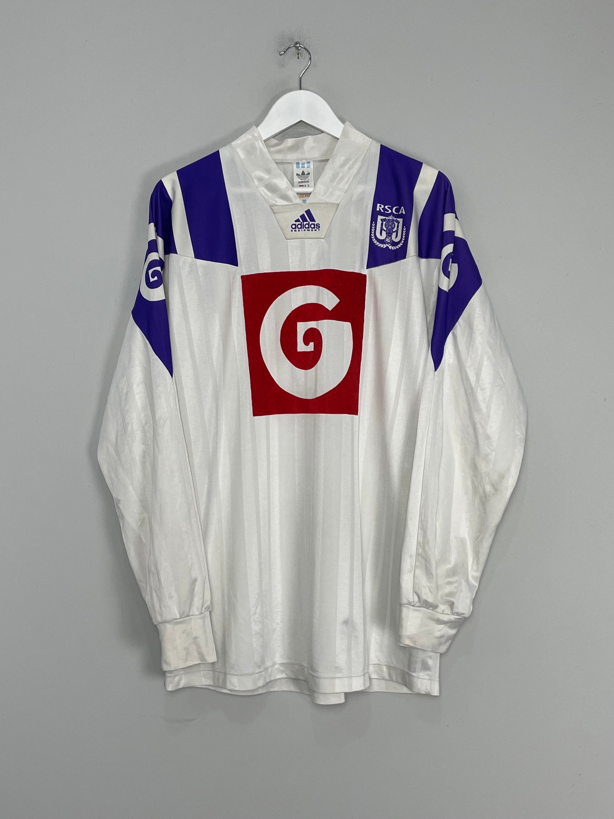 1992/93 ANDERLECHT L/S HOME SHIRT (XL) ADIDAS