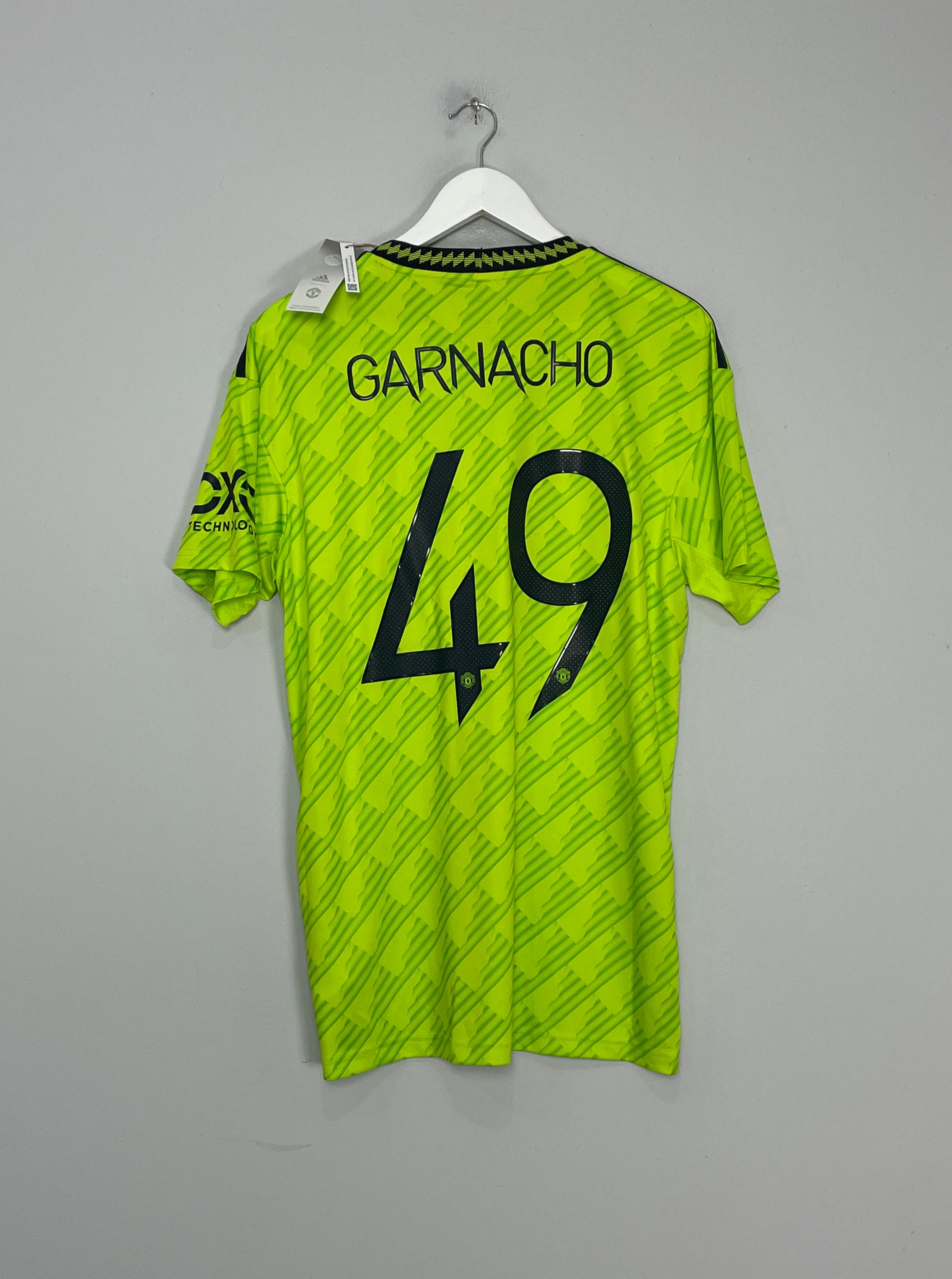 2022/23 MANCHESTER UNITED GARNACHO #40 *BNWT* THIRD SHIRT (L) ADIDAS