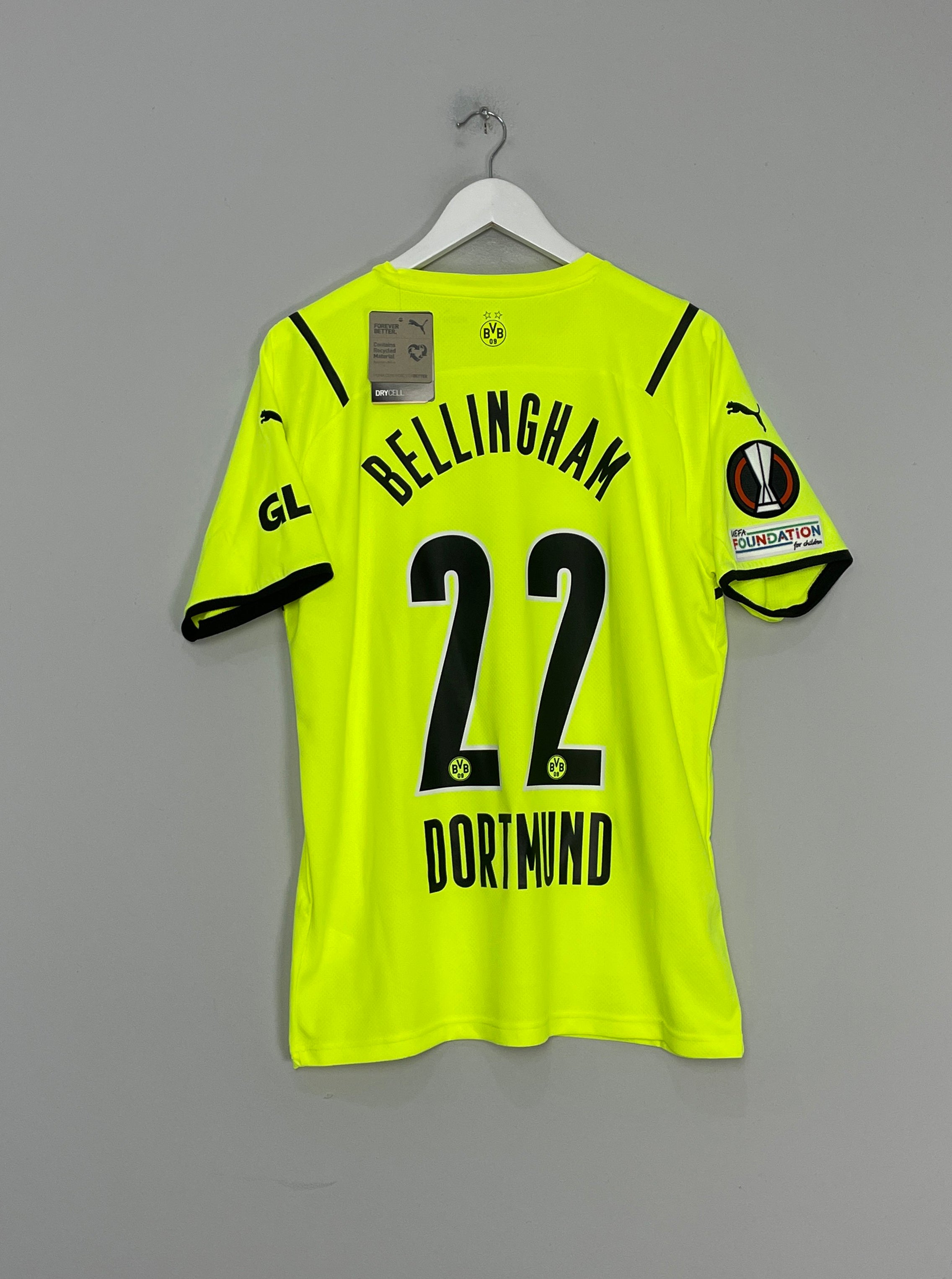 2021/22 DORTMUND BELLINGHAM #22 *BNWT* E/L HOME SHIRT (L) PUMA