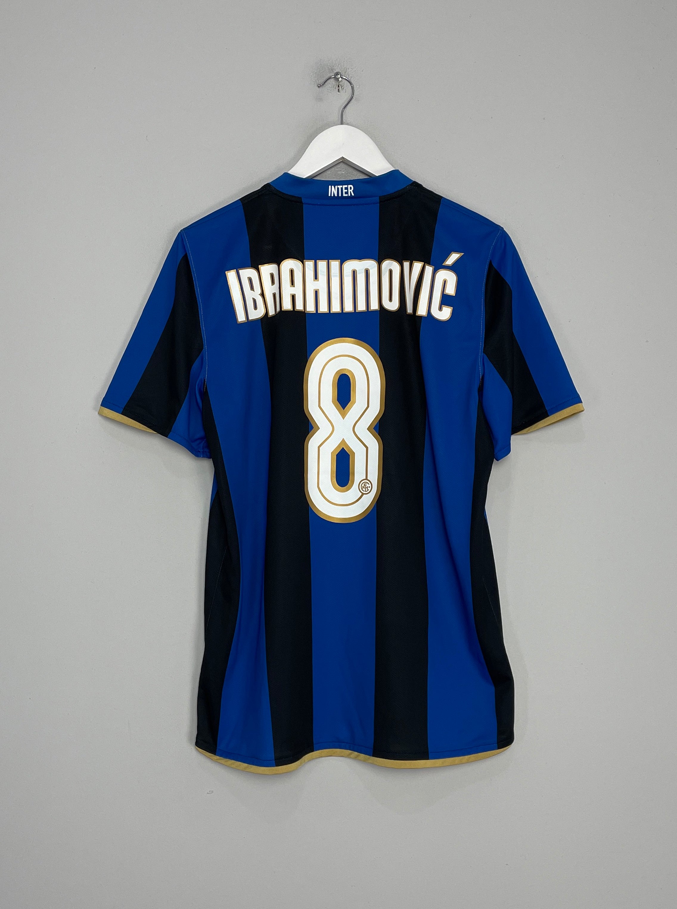 2008/09 INTER MILAN IBRAHIMOVIC #8 HOME SHIRT (M) NIKE