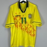 1994/96 BRAZIL ROMARIO #11 HOME SHIRT (XL) UMBRO