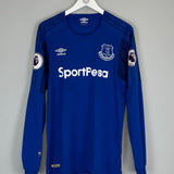 2017/18 EVERTON FERGUSON #9 L/S HOME SHIRT (XL) UMBRO