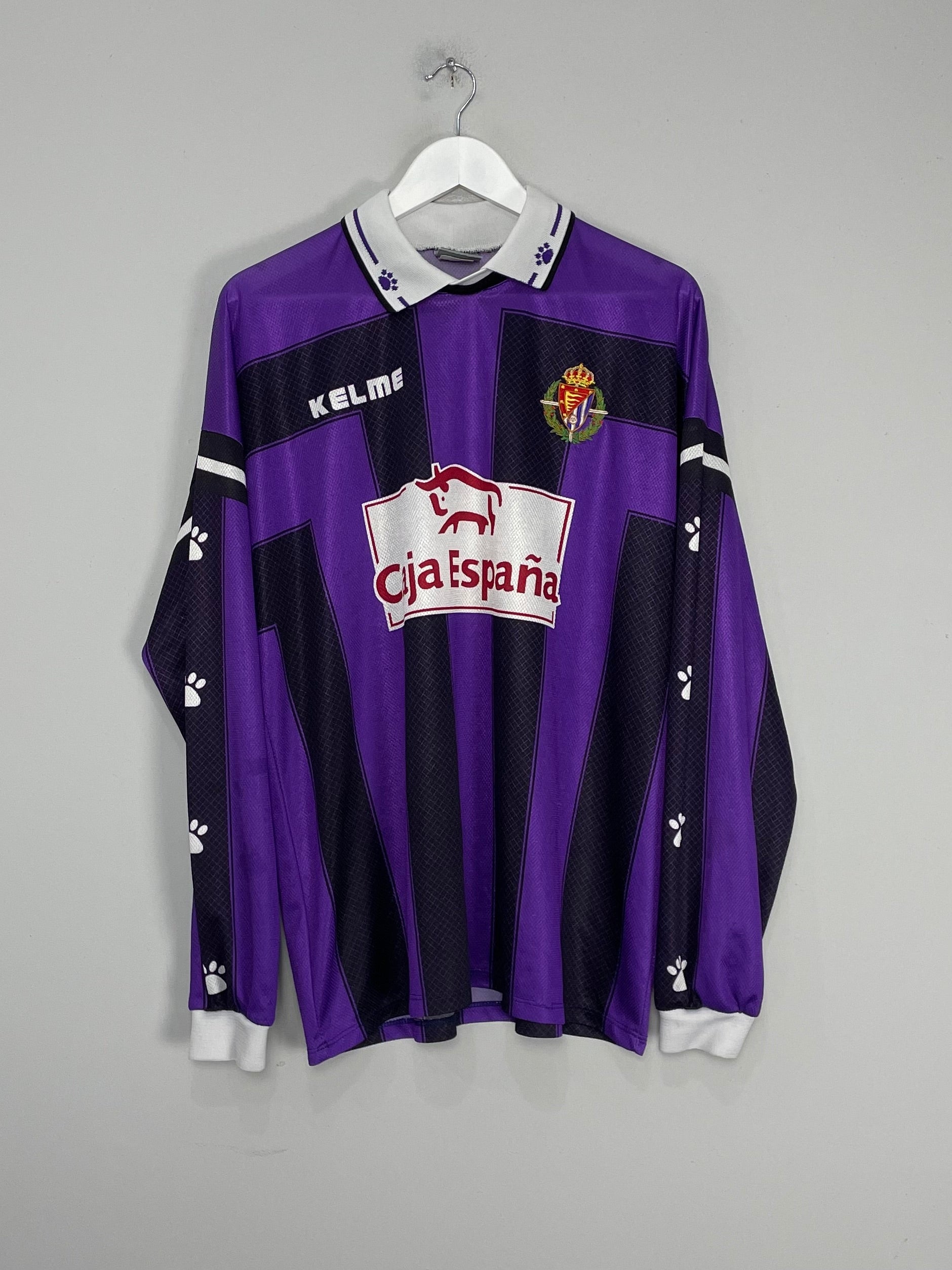 1997/99 REAL VALLADOLID #3 L/S AWAY SHIRT (XL) KELME