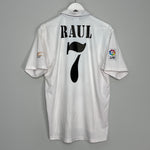 2002/03 REAL MADRID RAUL #7 HOME SHIRT (M) ADIDAS