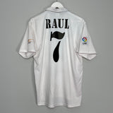 2002/03 REAL MADRID RAUL #7 HOME SHIRT (M) ADIDAS