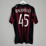 2015/16 AC MILAN BALOTELLI #45 *BNWT* HOME SHIRT (XL) ADIDAS