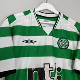 2001/03 CELTIC HOME SHIRT (XL) UMBRO