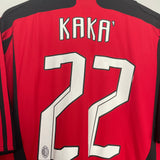 2007/08 AC MILAN KAKA #22 HOME SHIRT (XL) ADIDAS