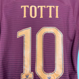 2016/17 ROMA TOTTI #10 AUTHENTIC HOME SHIRT (M) NIKE