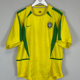 2002/03 BRAZIL HOME SHIRT (M) NIKE