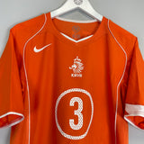 2004/06 NETHERLANDS STAM #3 HOME SHIRT (L) NIKE