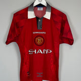 1996/98 MANCHESTER UNITED HOME SHIRT (Y) UMBRO