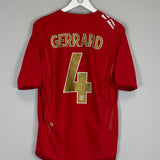 2006/08 ENGLAND GERRARD #4 AWAY SHIRT (M) UMBRO