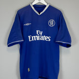 2003/05 CHELSEA  VERON #20 HOME SHIRT (L) UMBRO