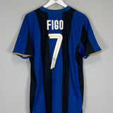 2008/09 INTER MILAN FIGO #7 HOME SHIRT (L) NIKE