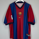 1998/00 BARCELONA HOME SHIRT (XXL) NIKE