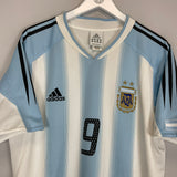 2004/05 ARGENTINA BATISTUTA #9 HOME SHIRT (M) ADIDAS