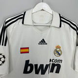 2008/09 REAL MADRID C/L HOME SHIRT (L) ADIDAS