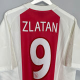 2002/04 AJAX ZLATAN #9 HOME SHIRT (L) ADIDAS